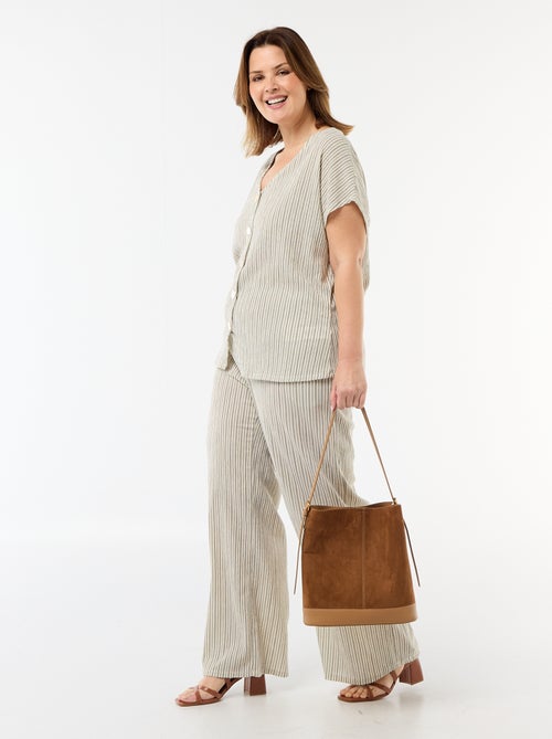 Débardeur à boutons dorés - Kiabi