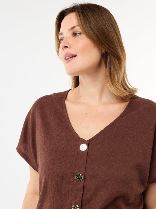 Débardeur à boutons dorés - Kiabi