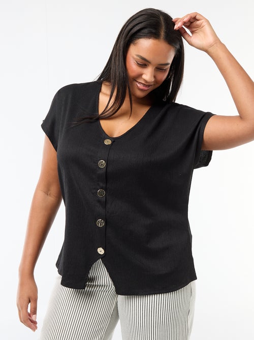 Débardeur à boutons dorés - Kiabi