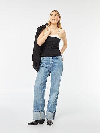 Débardeur à bretelles élastiquées