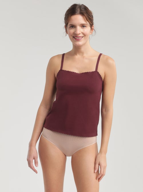 Débardeur à bretelles en coton Body Touch Easy - Kiabi