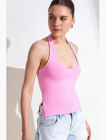Débardeur à col américain à découpe ajusté dilvin