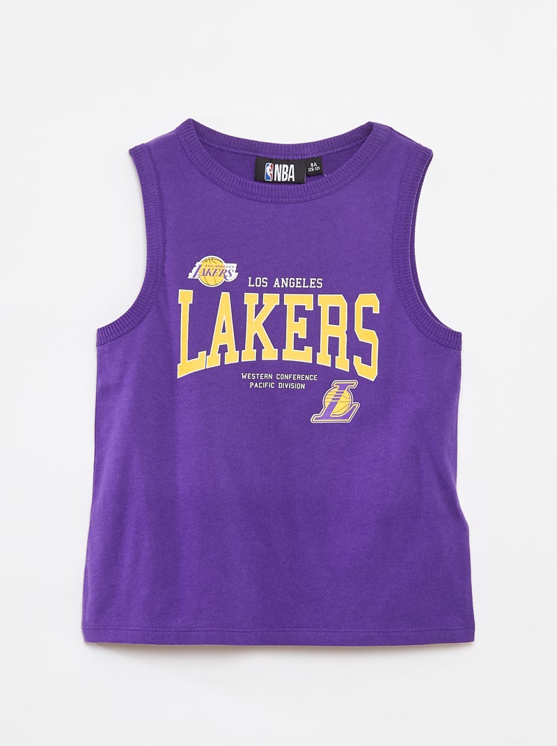 Débardeur à col rond 'NBA' VIOLET - Kiabi