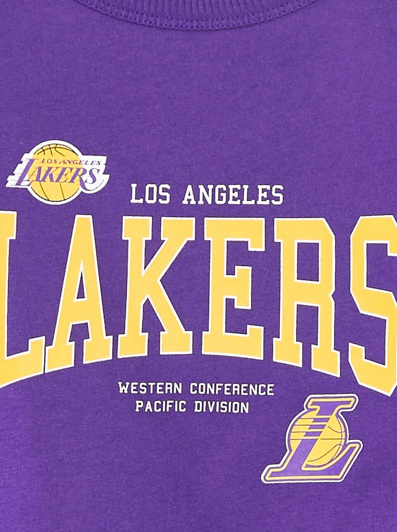 Débardeur à col rond 'NBA' VIOLET - Kiabi