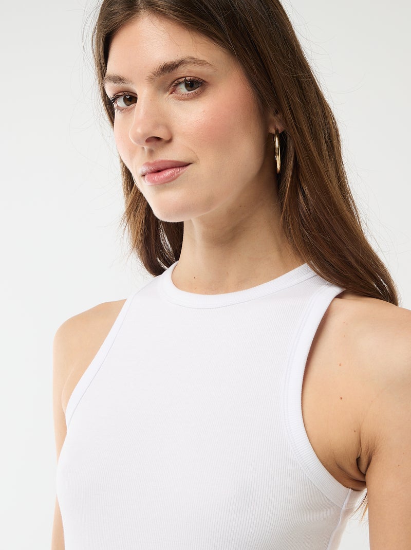 Débardeur à emmanchures américaines Blanc - Kiabi