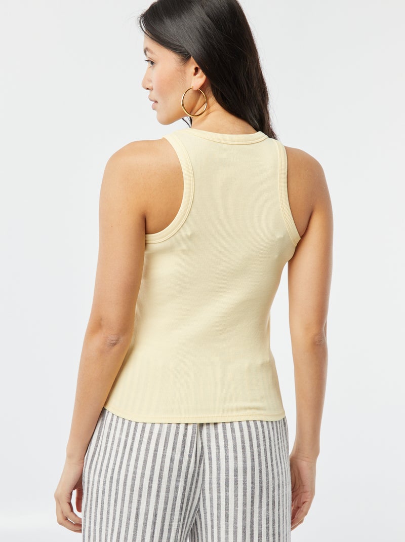 Débardeur à emmanchures américaines Jaune - Kiabi