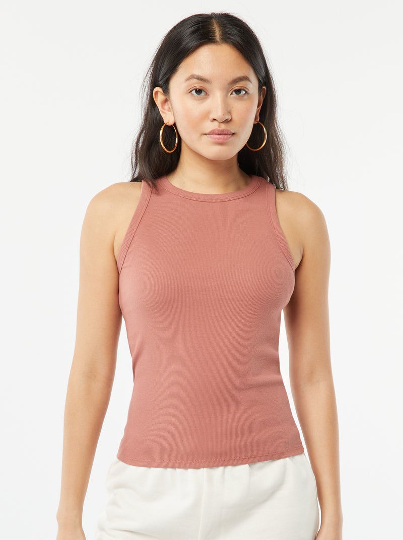 Débardeur à emmanchures américaines Marron - Kiabi