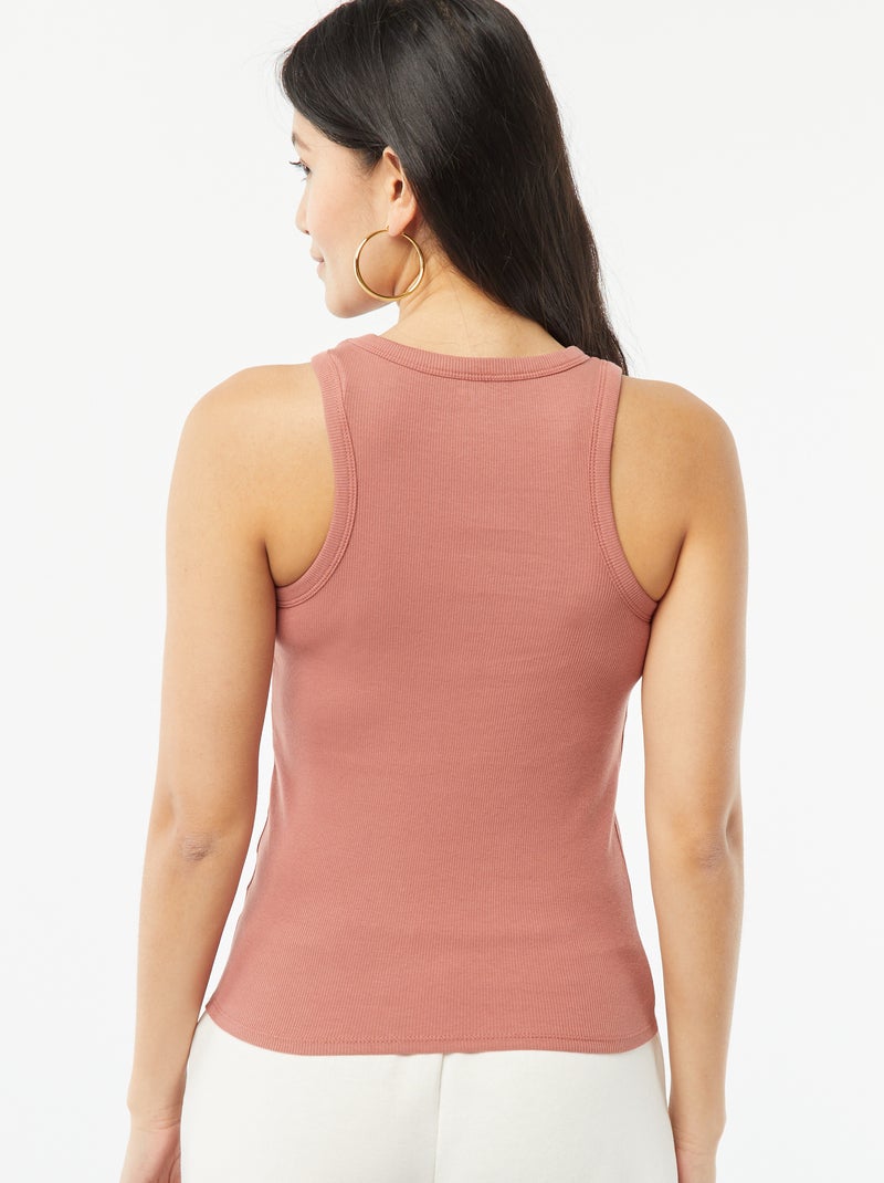 Débardeur à emmanchures américaines Marron - Kiabi