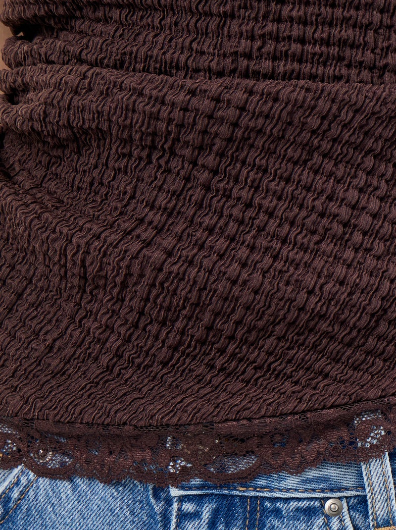 Débardeur à emmanchures américaines Marron - Kiabi