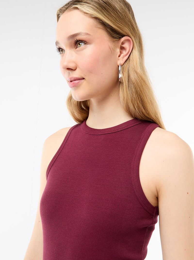 Débardeur à emmanchures américaines Violet - Kiabi