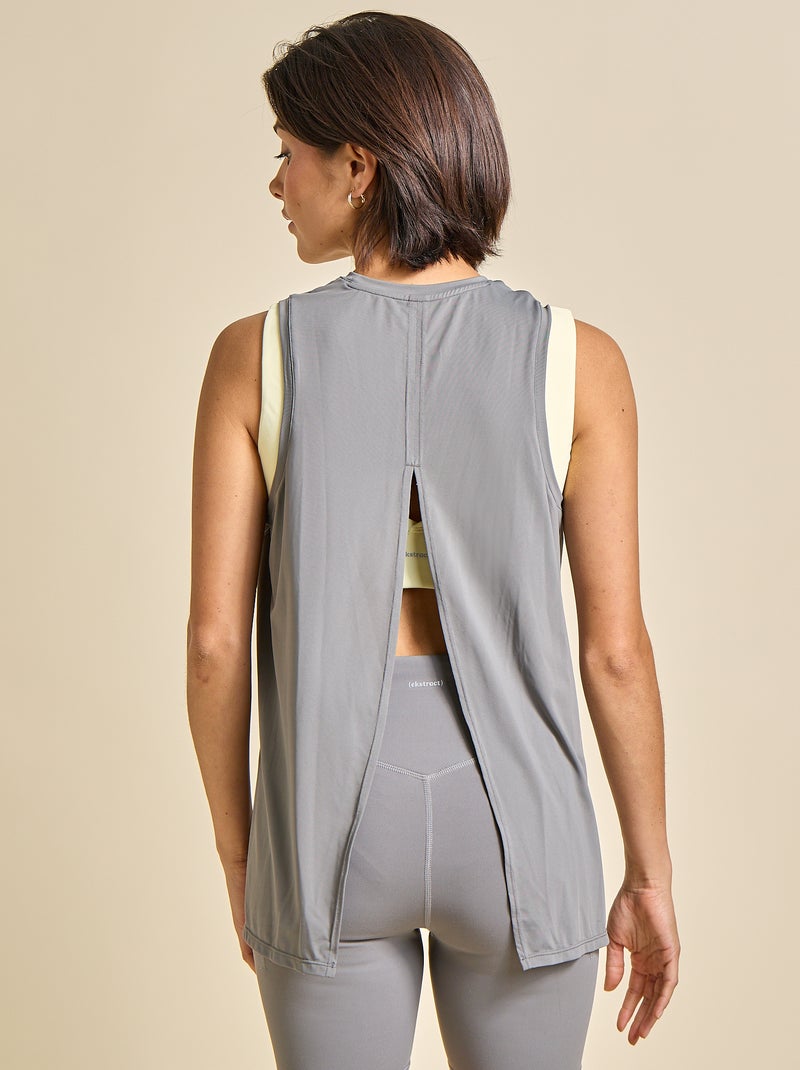 Débardeur à emmanchures oversize - (ekstract) Gris - Kiabi