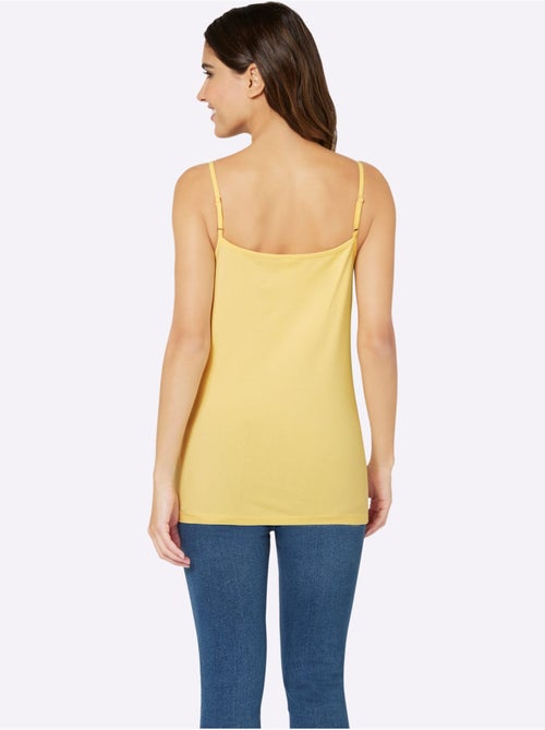 Débardeur à encolure ronde avec bretelles spaghetti réglables - Taille standard - Moda Vilona - Kiabi