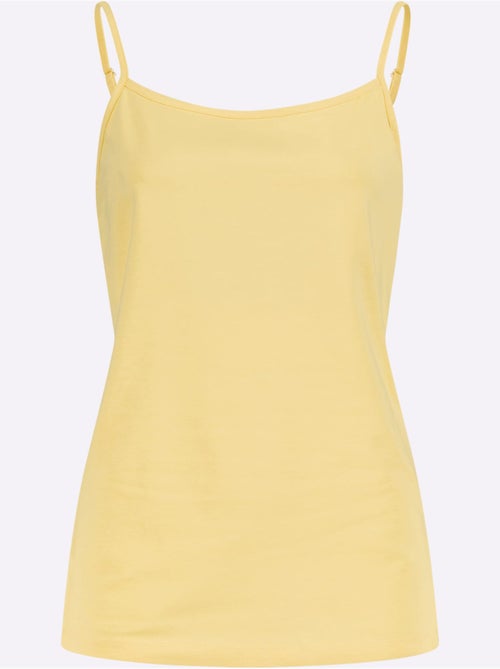 Débardeur à encolure ronde avec bretelles spaghetti réglables - Taille standard - Moda Vilona - Kiabi