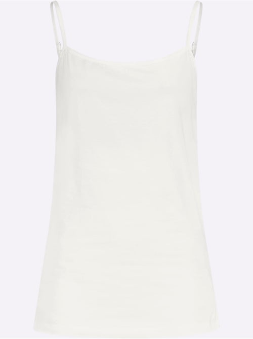 Débardeur à encolure ronde et bretelles spaghetti réglables - Taille standard - Moda Vilona - Kiabi