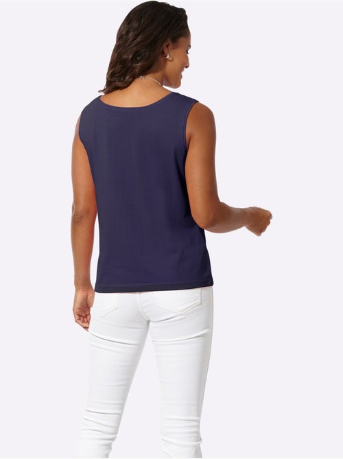 Débardeur à encolure ronde sans manches en coton doux - Taille standard - Witt - Kiabi Débardeur à encolure ronde sans manches en coton doux - Taille standard - Witt - Kiabi