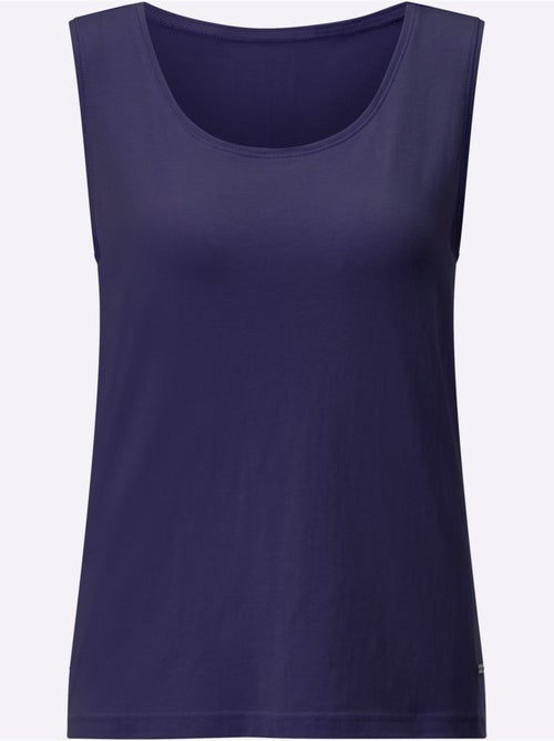 Débardeur à encolure ronde sans manches en coton doux - Taille standard - Witt - Kiabi Débardeur à encolure ronde sans manches en coton doux - Taille standard - Witt - Kiabi