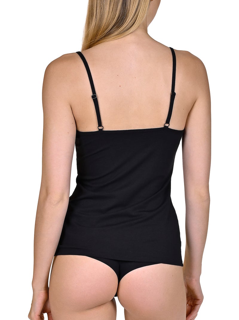 Débardeur à fines bretelles Emma Noir - Kiabi