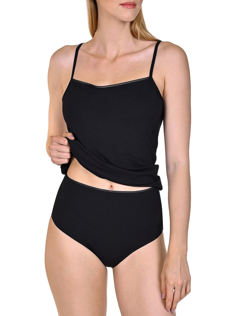 Débardeur à fines bretelles Emma Noir - Kiabi