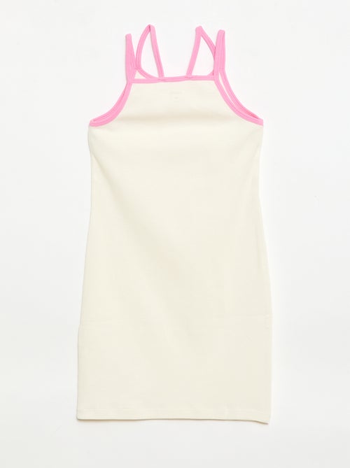 Débardeur à fines bretelles et animation poitrine - Kiabi