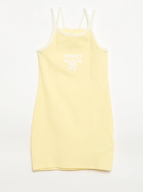 Débardeur à fines bretelles et animation poitrine - Kiabi