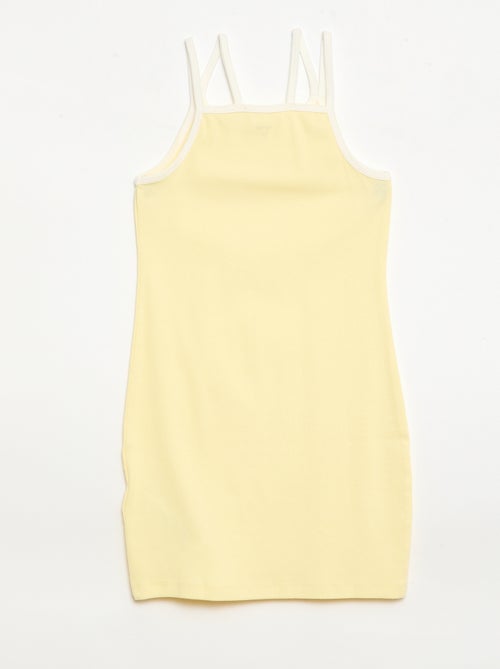 Débardeur à fines bretelles et animation poitrine - Kiabi