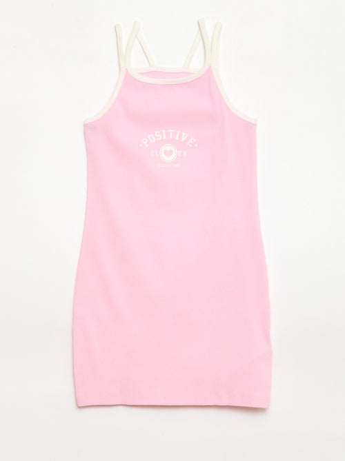 Débardeur à fines bretelles et animation poitrine - Kiabi