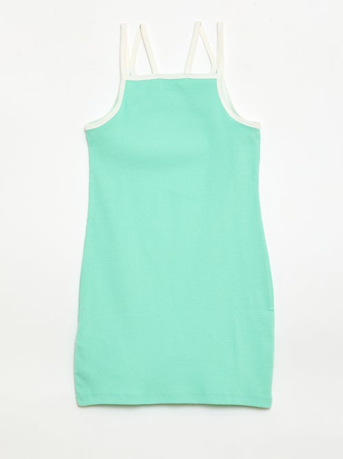 Débardeur à fines bretelles et animation poitrine - Kiabi