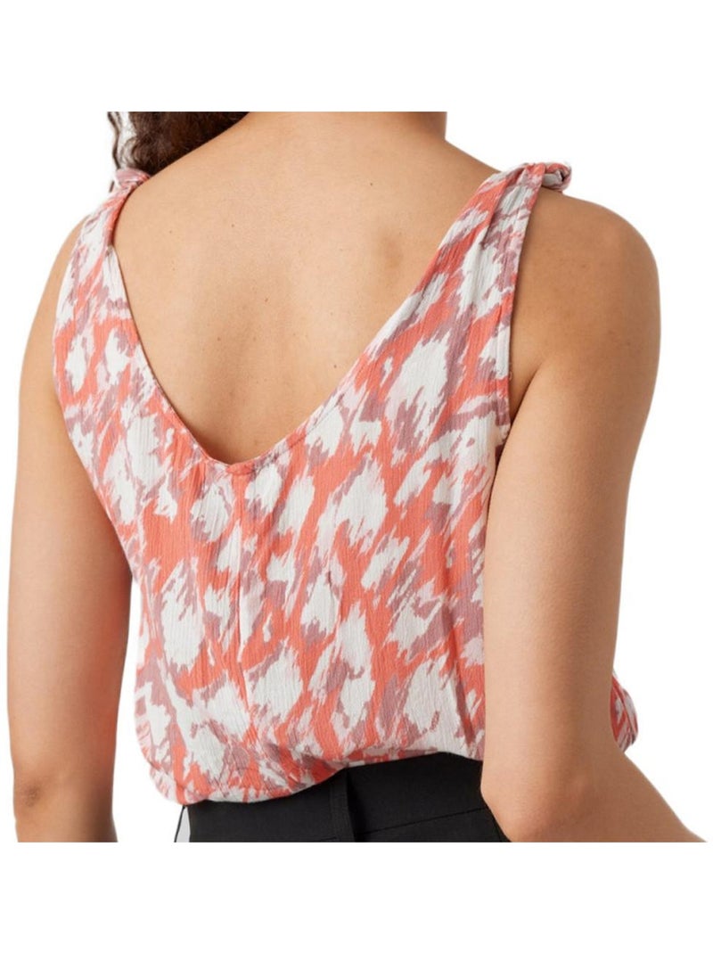 Débardeur à Motifs Femme Vero Moda Orange - Kiabi