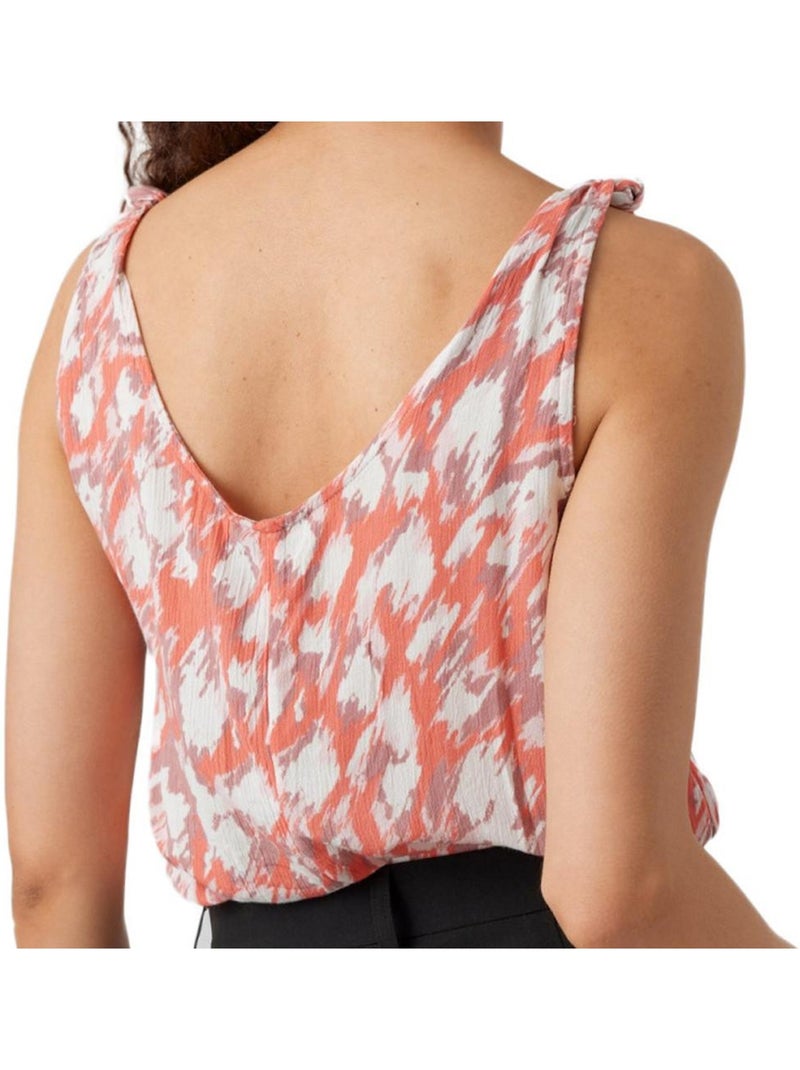 Débardeur à Motifs Femme Vero Moda Orange - Kiabi