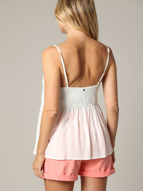 Débardeur à smocks en crêpe de viscose 'Deeluxe' - Kiabi