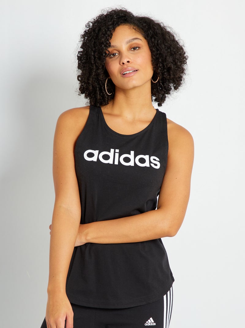 Débardeur 'adidas' à col rond Noir - Kiabi