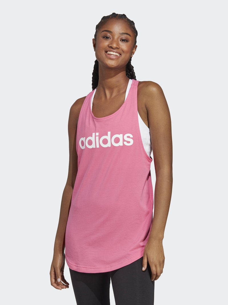 Débardeur 'adidas' à col rond Rose - Kiabi