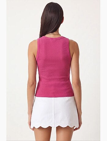 Débardeur ajusté en maille à col en u, lot de 2 istanbul