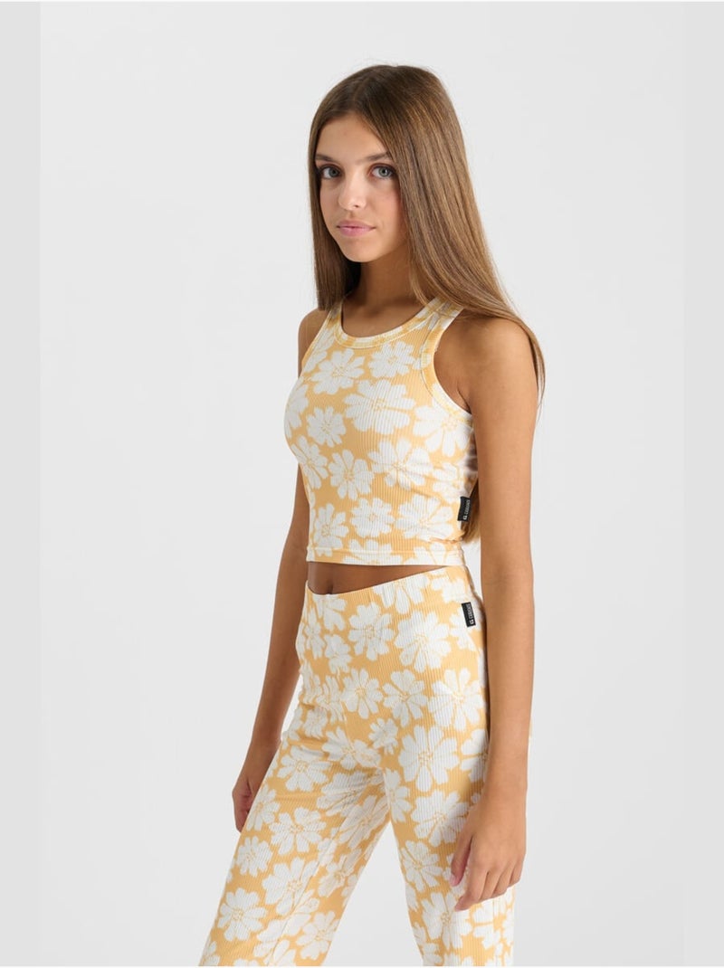 Debardeur ALCAGI 'Le Temps Des Cerises' Jaune - Kiabi