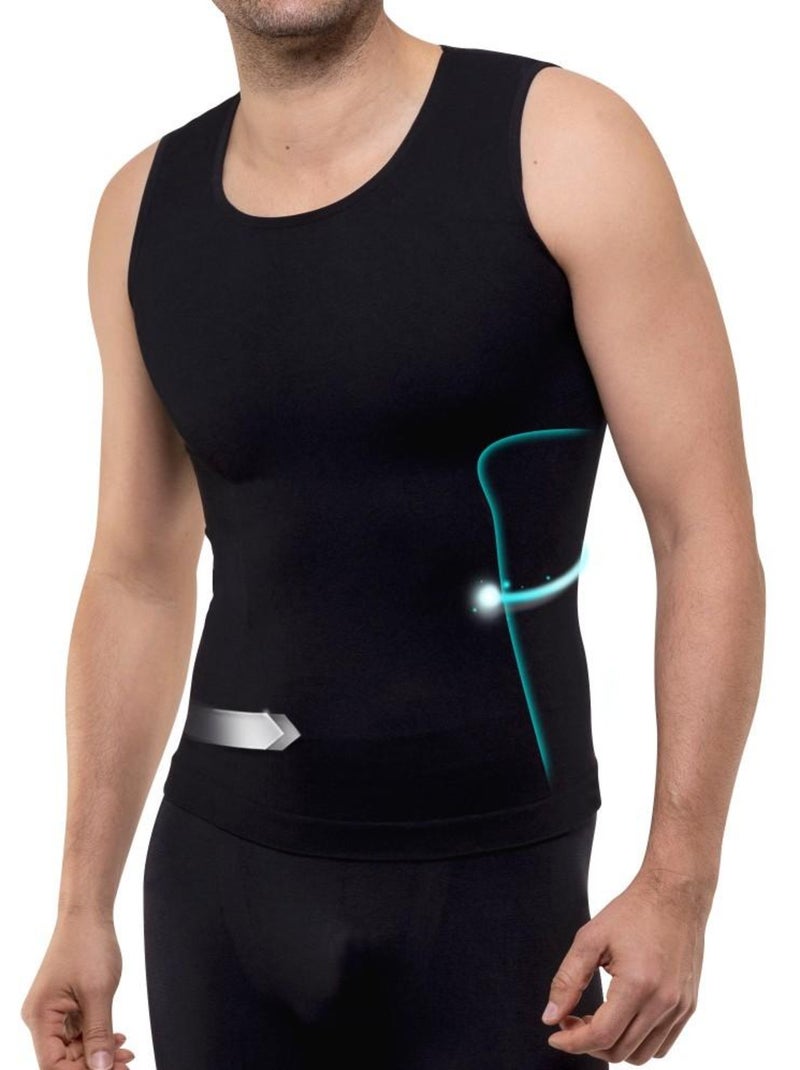 Débardeur amincissant et sculptant BEAUTYTHERM Noir - Kiabi
