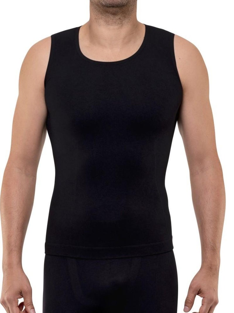 Débardeur amincissant et sculptant BEAUTYTHERM Noir - Kiabi