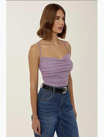 Débardeur asymétrique pailleté hiccup