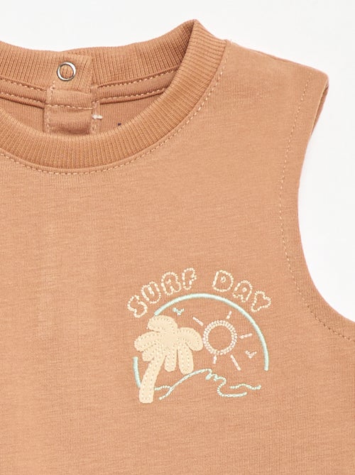 Débardeur avec broderie fantaisie - Kiabi