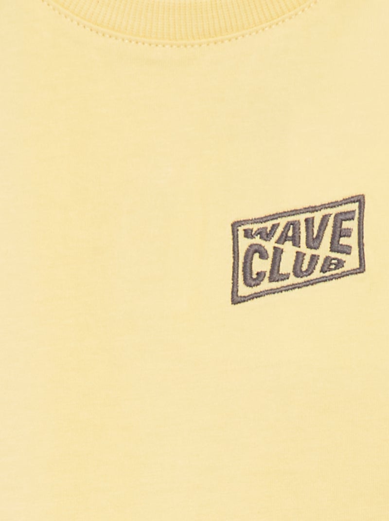 Débardeur avec broderie JAUNE - Kiabi