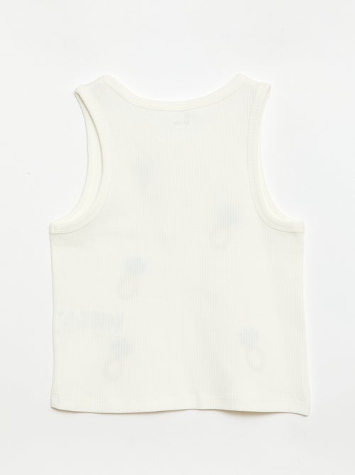 Débardeur avec broderies fantaisies - Kiabi