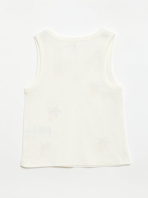 Débardeur avec broderies fantaisies - Kiabi