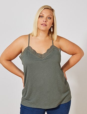Débardeur Femmes Plus Size T-shirt KIABI Catch love UK Taille 18//20-22//24-26//28-30//32
