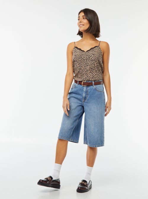 Débardeur avec dentelles au col - Kiabi