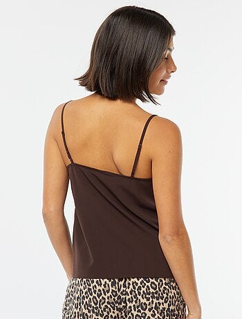 Débardeur avec dentelles au col