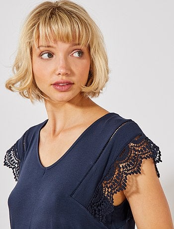 Débardeur avec détail macramé - Kiabi