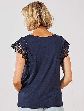 Débardeur avec détail macramé - Kiabi