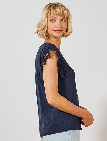 Débardeur avec détail macramé - Kiabi