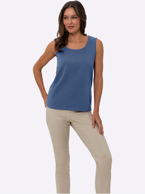 Débardeur avec encolure ronde et matière fluide - Taille standard - Moda Vilona - Kiabi