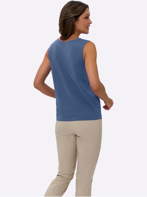 Débardeur avec encolure ronde et matière fluide - Taille standard - Moda Vilona - Kiabi