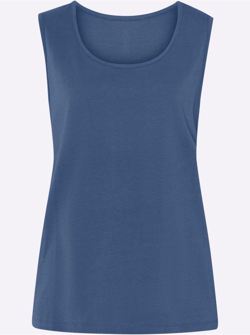 Débardeur avec encolure ronde et matière fluide - Taille standard - Moda Vilona - Kiabi